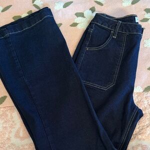 Vanilla Star Dark Indigo Wide Leg Jeans
